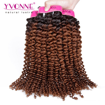 Kinky Curl Brésilien Ombre Extensions de cheveux humains à vendre